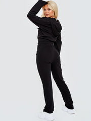 Ribbed Zip Up Hoodie & Trouser Co-ord