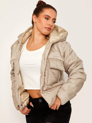 Hooded Dual Pocket Puffer Jacket