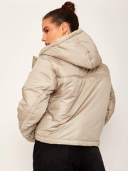 Hooded Dual Pocket Puffer Jacket