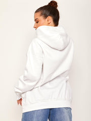 Couture Butterfly Graphic Fleeced Hoodie