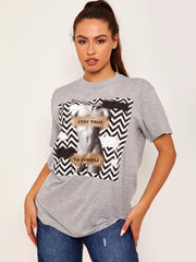 Stay True Graphic Printed T-Shirt