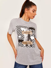 Stay True Graphic Printed T-Shirt