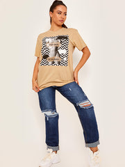 Stay True Graphic Printed T-Shirt