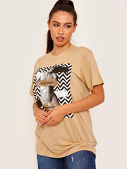 Stay True Graphic Printed T-Shirt