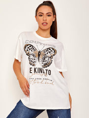 Couture Butterfly Graphic Printed T-Shirt