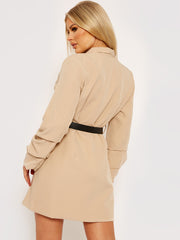 Blazer -Kleid mit Gürtel