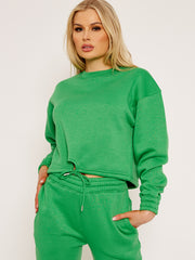 Oversized Drawstring Sweatshirt & Jogger Fleeced Co-ord
