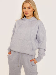 Oversized hoodie en jogger fleeced coöperatie