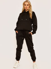 Oversized hoodie en jogger fleeced coöperatie