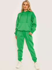 Oversized hoodie en jogger fleeced coöperatie