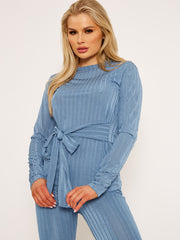 Brede geribbelde riemcoördin