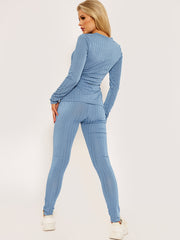 Brede geribbelde riemcoördin