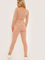 Brede geribbelde riemcoördin