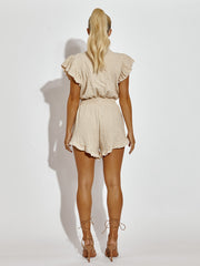 Cheesecloth Frill Detail Playsuit