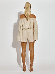 Cheeshoth Bardot Top & Shorts Coord