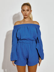 Cheeshoth Bardot Top & Shorts Coord