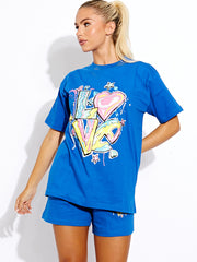 Love Oversized T-Shirt & Shorts Coien