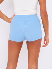 Seam Detail High Waisted Shorts