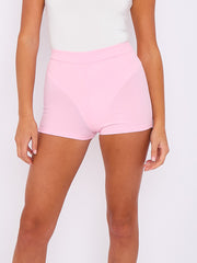 Seam Detail High Waisted Shorts