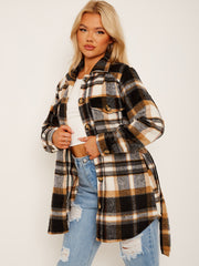 Gecontroleerde oversized dikke riem shacket