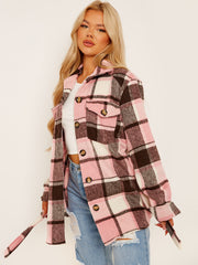 Gecontroleerde oversized dikke riem shacket