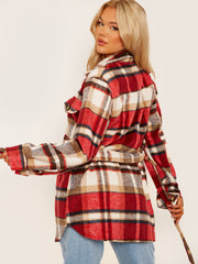 Gecontroleerde oversized dikke riem shacket