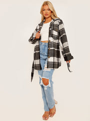 Gecontroleerde oversized dikke riem shacket