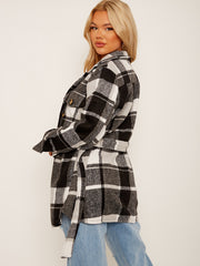 Gecontroleerde oversized dikke riem shacket