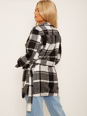 Gecontroleerde oversized dikke riem shacket