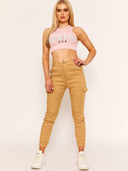 Combat Chain Cargo Jeans Trousers