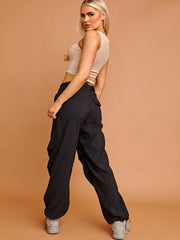 Balloon Cargo Trousers With Toggle Detail