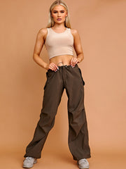 Balloon Cargo Trousers With Toggle Detail