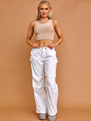 Balloon Cargo Trousers With Toggle Detail