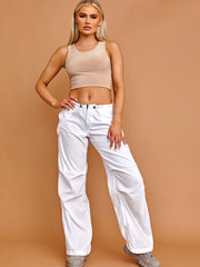 Balloon Cargo Trousers With Toggle Detail