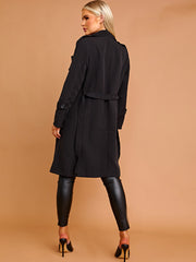 Panel Detail Belted Trench Coat