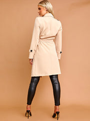 Panel Detail Belted Trench Coat