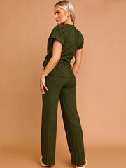 Soft Brushed Ribbed Top & Trouser Co-ord