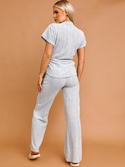 Soft Brushed Ribbed Top & Trouser Co-ord