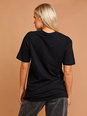 Unheil Teddy Grafik gedrucktes T-Shirt