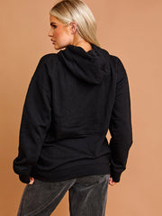 Mischief Teddy Graphic Print Hoodie