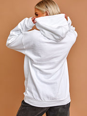 Chic casual club grafische print hoodie