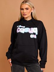 Chic casual club grafische print hoodie