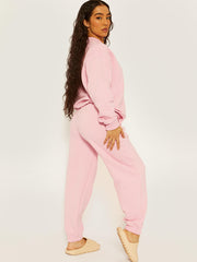 Geborduurde Mon Cheri Fleece coördin