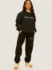 Geborduurde Mon Cheri Fleece coördin