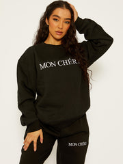 Geborduurde Mon Cheri Fleece coördin