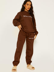 Geborduurde Mon Cheri Fleece coördin