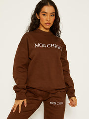 Geborduurde Mon Cheri Fleece coördin