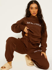 Geborduurde Mon Cheri Fleece coördin