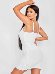 Chenille -Strick -Cami -Kleid