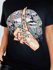 Halt das grafisch gedruckte T-Shirt